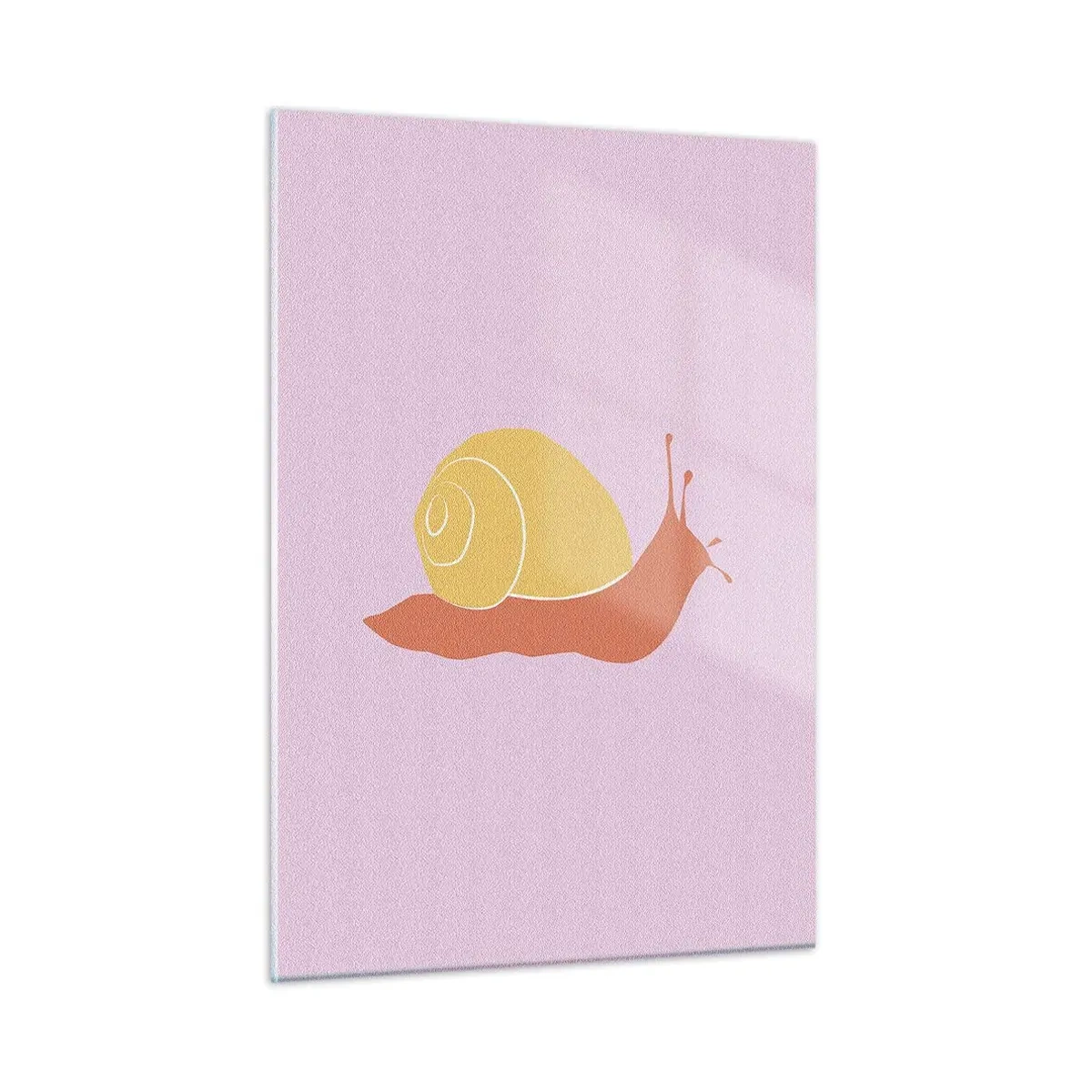 Glastavla - Bild på glas - Det är ingen brådska - 50x70 cm