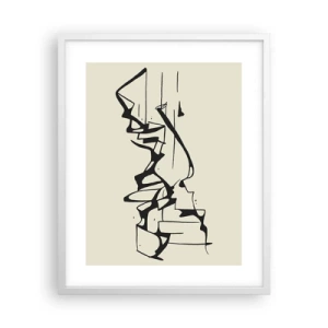 Affisch i vit ram - Kanske ett landskap - 40x50 cm