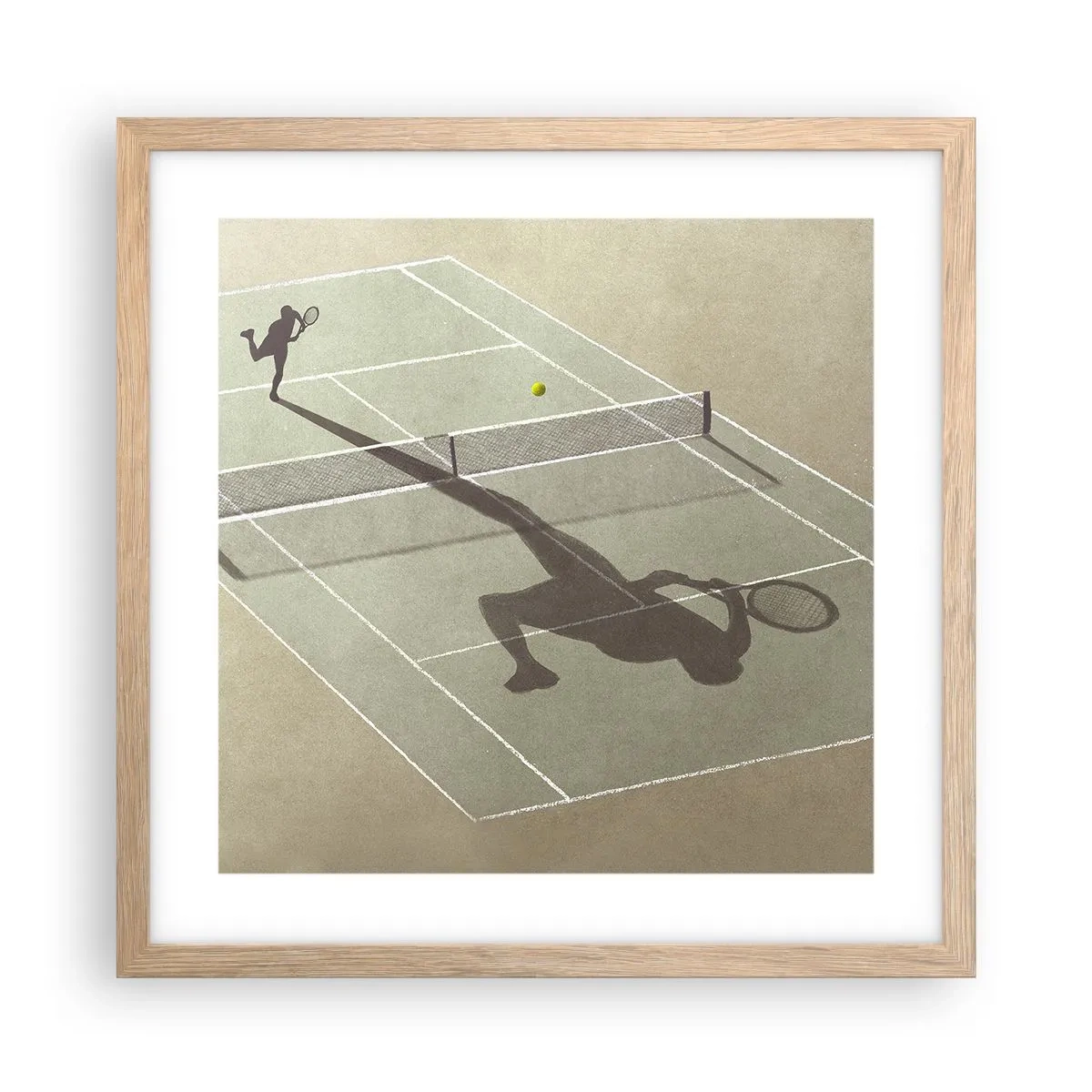 Affisch i ram av ljusek - Övervinna sig själv - 40x40 cm