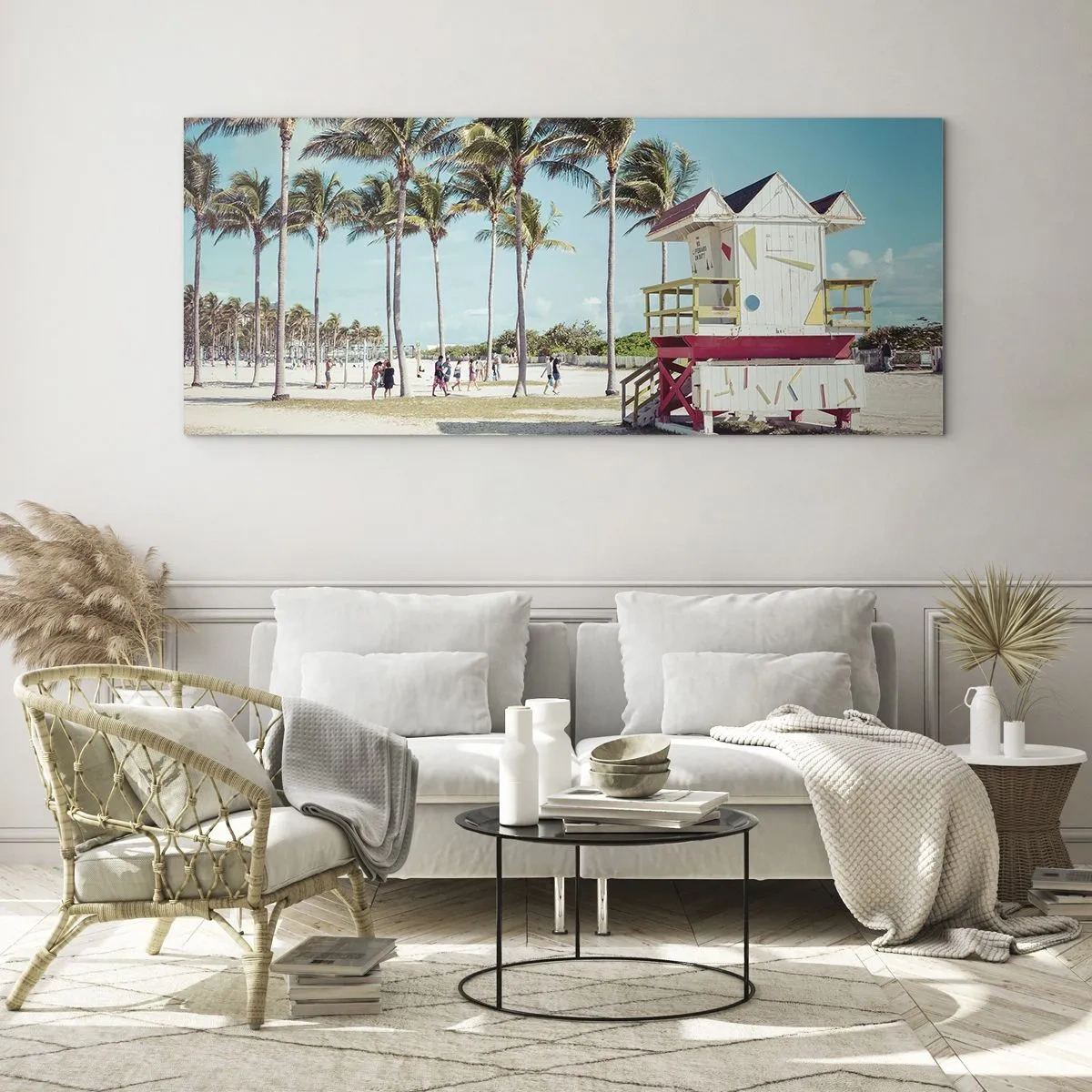 Glastavla - Bild på glas - En vacker dag framför dig - 140x50 cm