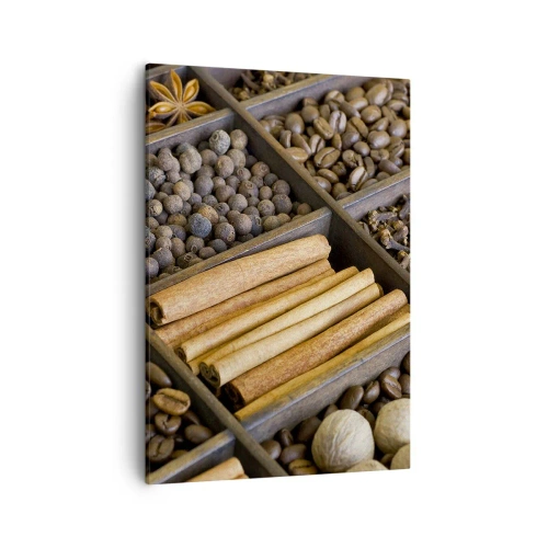 Canvastavla - Bild på duk - Aromskattekista - 50x70 cm