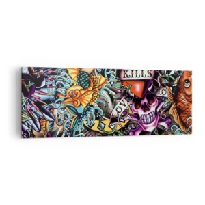 Canvastavla - Bild på duk - Tatuerarens dröm - 140x50 cm