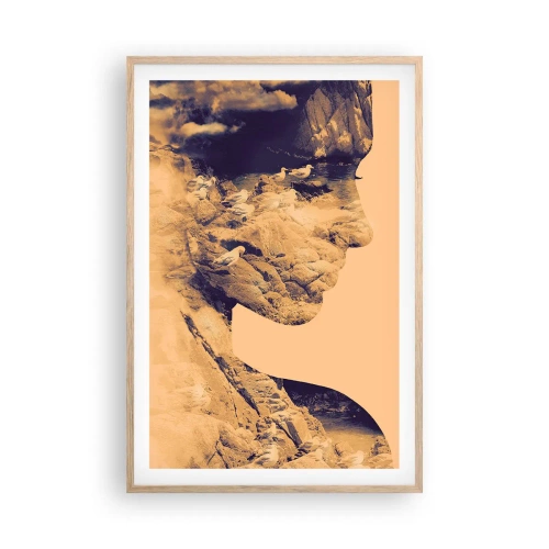 Affisch i ram av ljusek - Skön av naturen - 61x91 cm