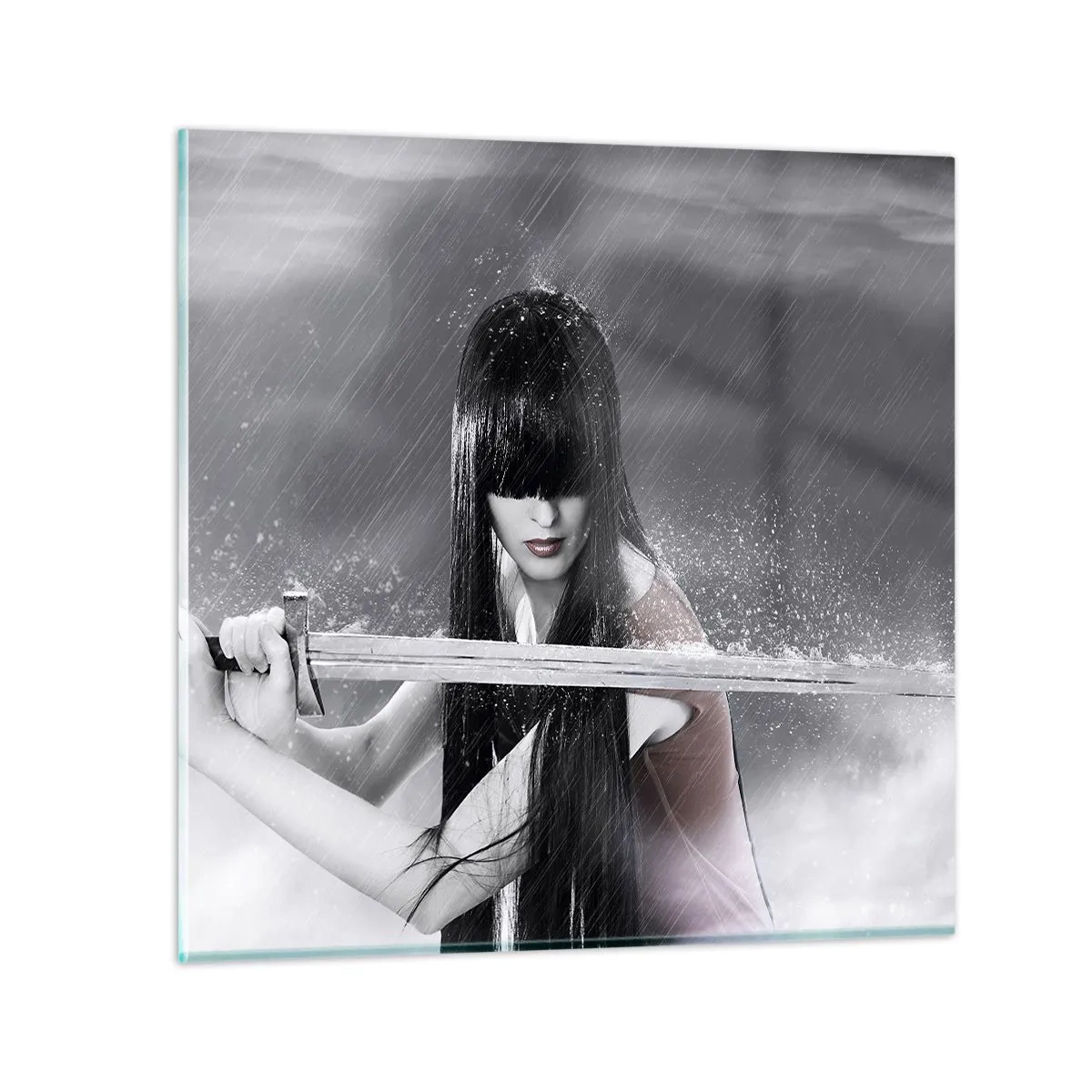 Glastavla - Bild på glas - Vacker och farlig - 40x40 cm