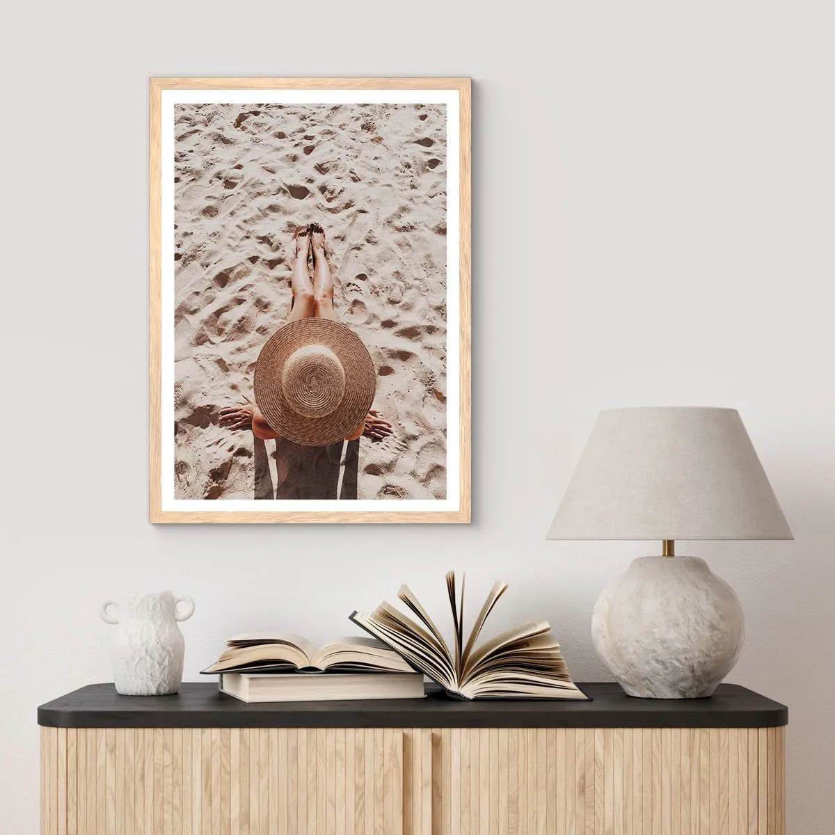 Affisch i ram av ljusek - En drömtid - 40x50 cm