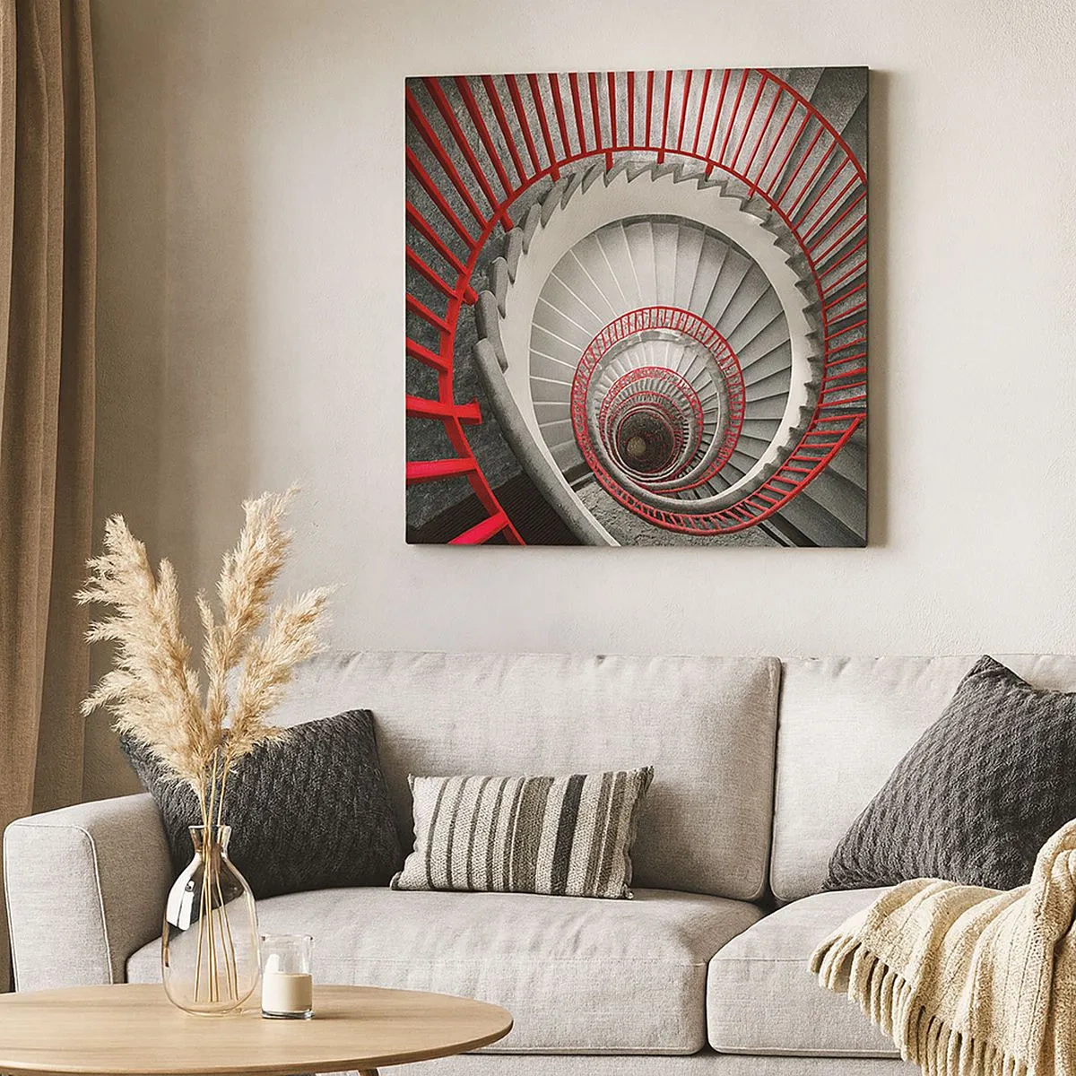 Canvastavla - Bild på duk - Arkitektoniska spel - 30x30 cm