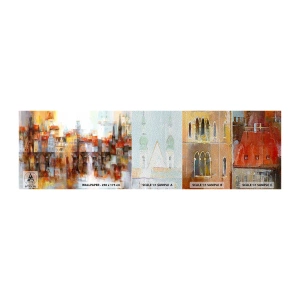 Provbit av fototapet Premium Sand - Vackert under bron - Stad, Prag, Arkitektur - 100x30 cm