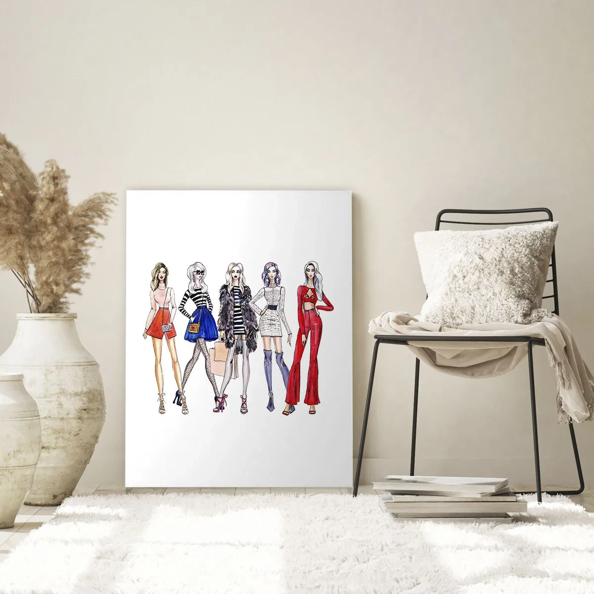 Glastavla - Bild på glas - Every week Fashion Week - 50x70 cm