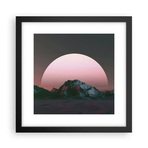 Affisch i svart ram - I den granliggande galaxen - 30x30 cm