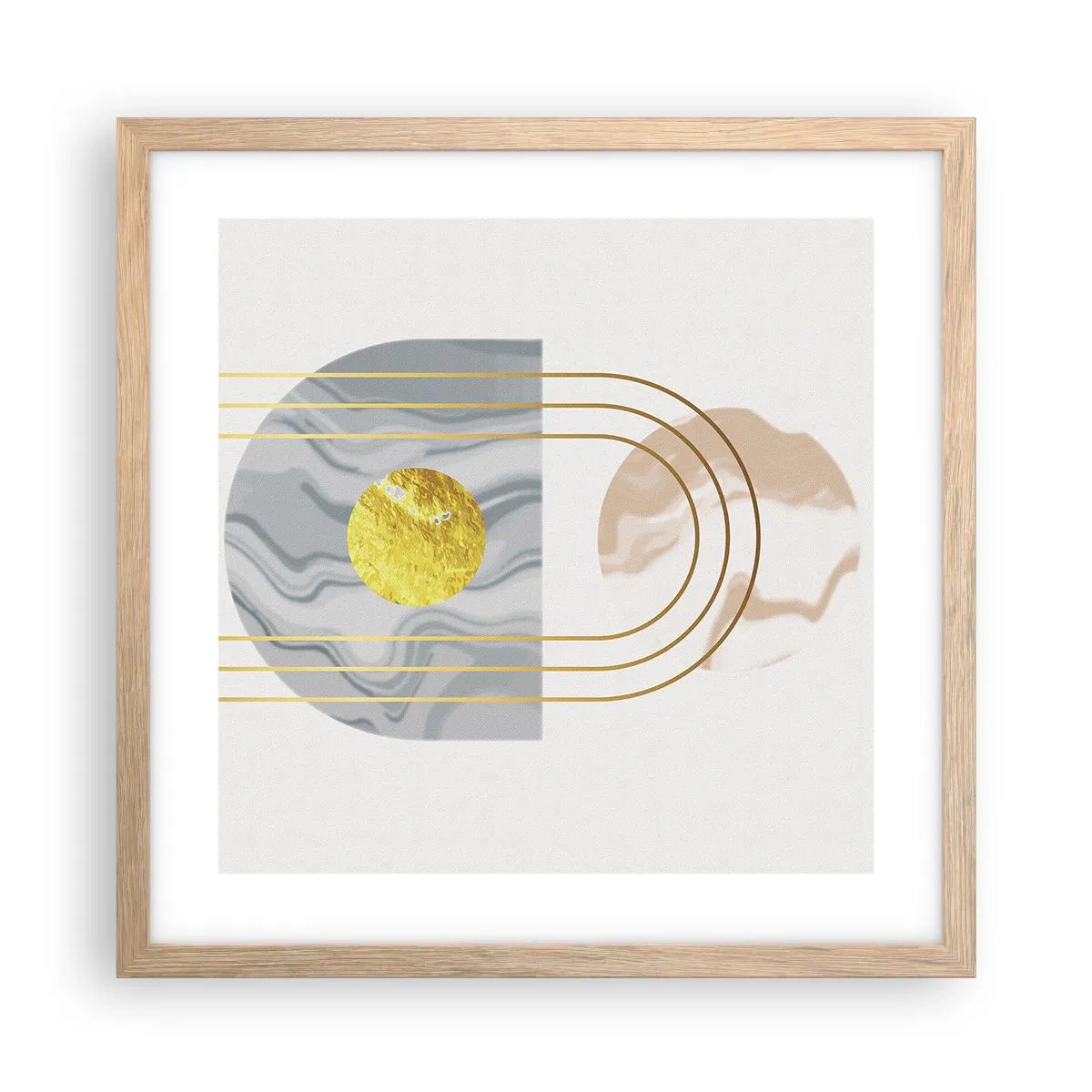 Affisch i ram av ljusek - Ljushet och sken - 40x40 cm