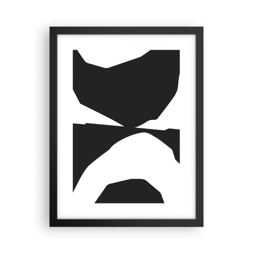 Affisch i svart ram - Positiv-negativ - 30x40 cm