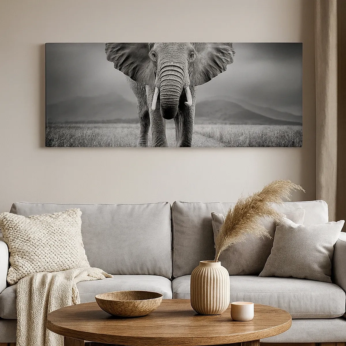 Canvastavla - Bild på duk - Värden hälsar välkommen - 30x30 cm