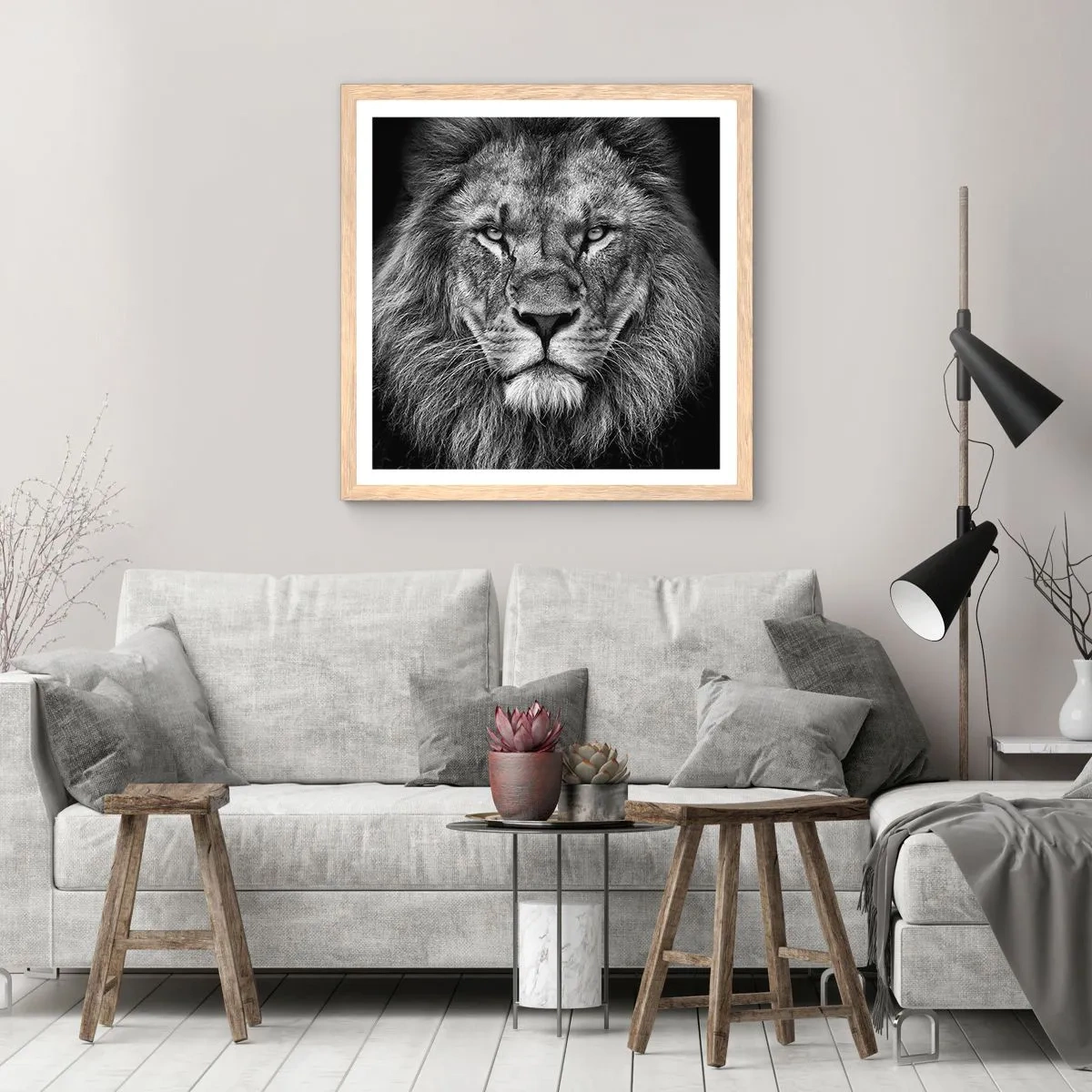 Affisch i ram av ljusek - I kröningskläder - 50x50 cm