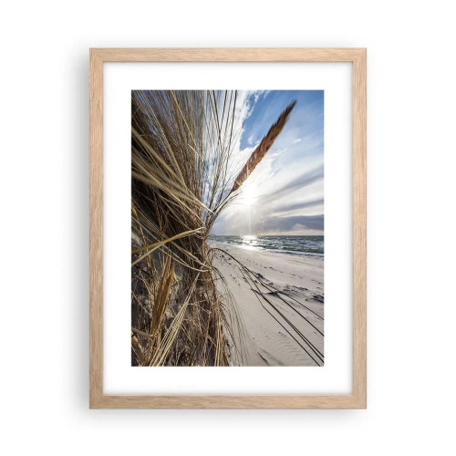 Affisch i ram av ljusek - Elementens möte - 30x40 cm