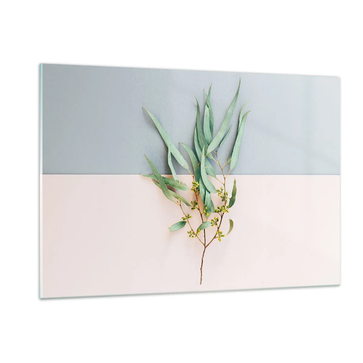 Glastavla - Bild på glas - Pastellens subtilitet - 120x80 cm