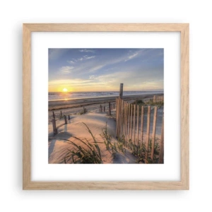 Affisch i ram av ljusek - Vindens sken och skugga - 30x30 cm