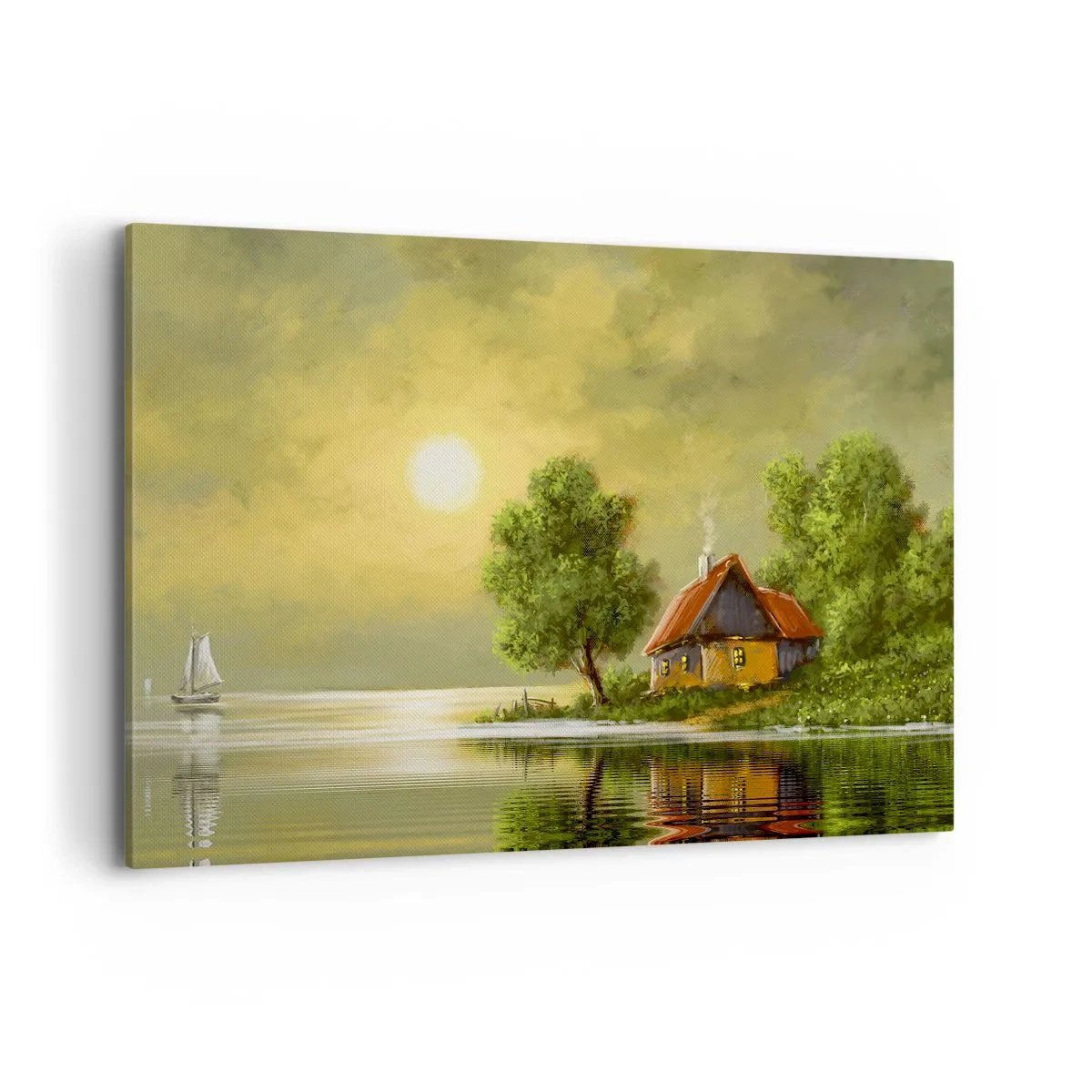 Canvastavla - Bild på duk - Vackert som från en bild - 100x70 cm