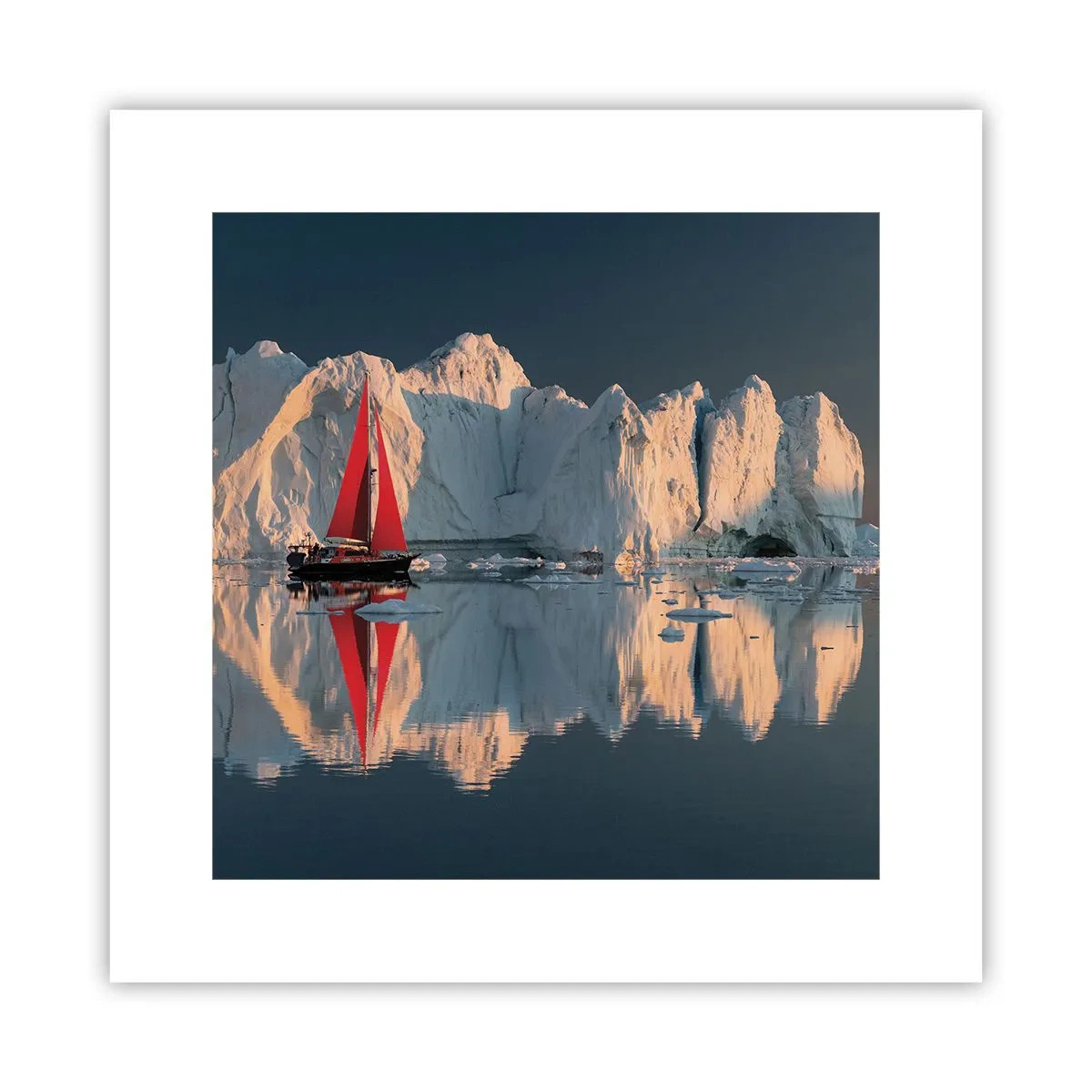 Affisch - I världens ände - 30x30 cm