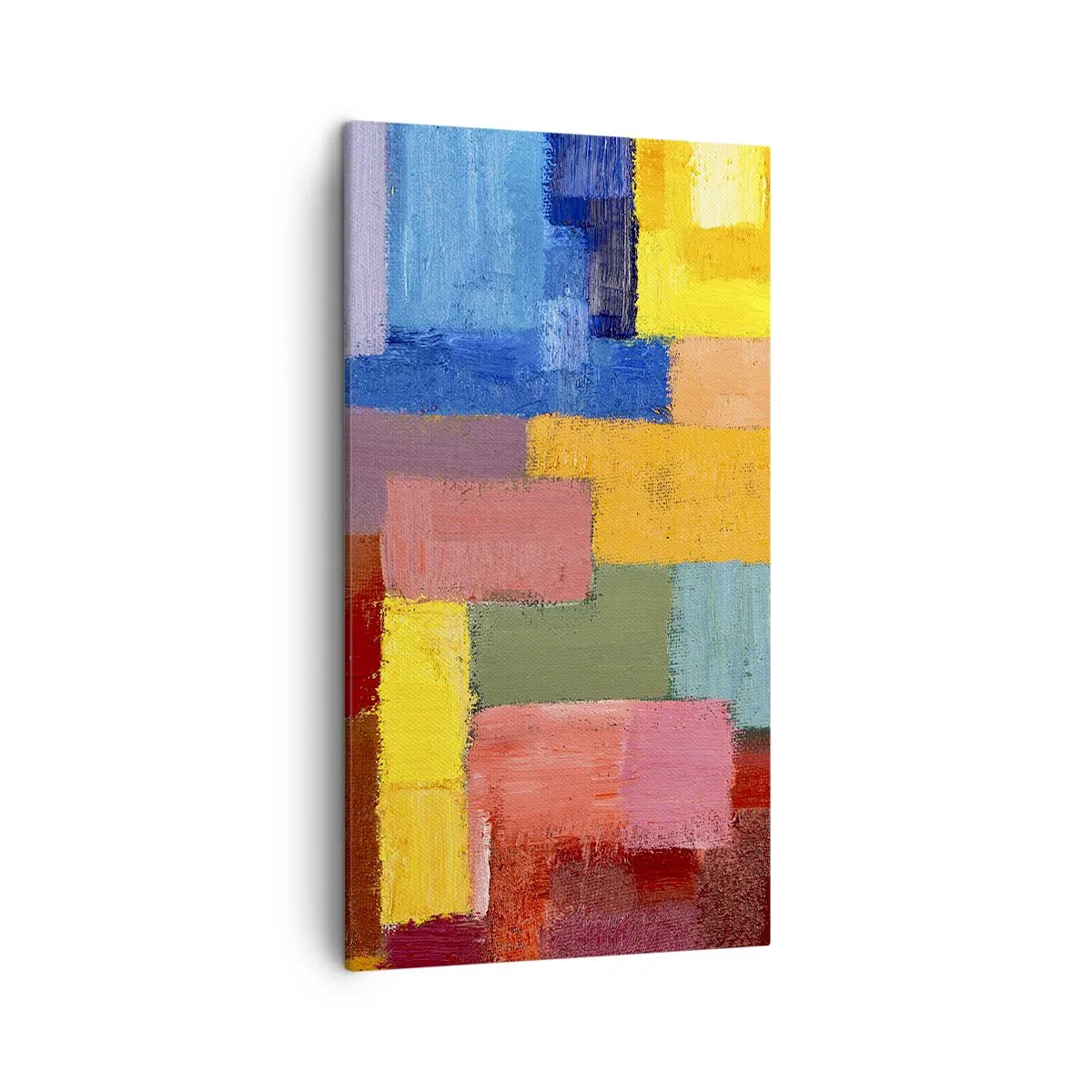 Canvastavla - Bild på duk - Alla olika, alla färgglada - 45x80 cm