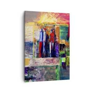 Canvastavla - Bild på duk - Relationer och emotioner - 50x70 cm