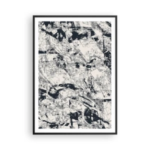 Affisch i svart ram - Motsatsernas interpenetration - 70x100 cm