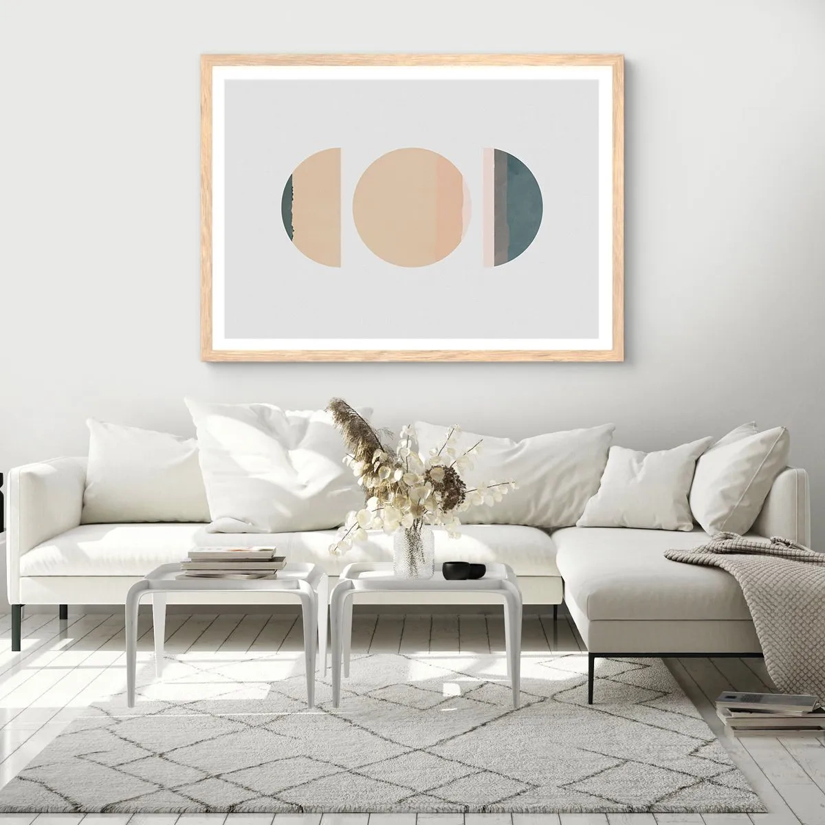 Affisch i ram av ljusek - Hjul efter hjul - 50x40 cm