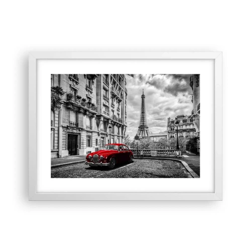 Affisch i vit ram - Rovdjuret i staden - 40x30 cm