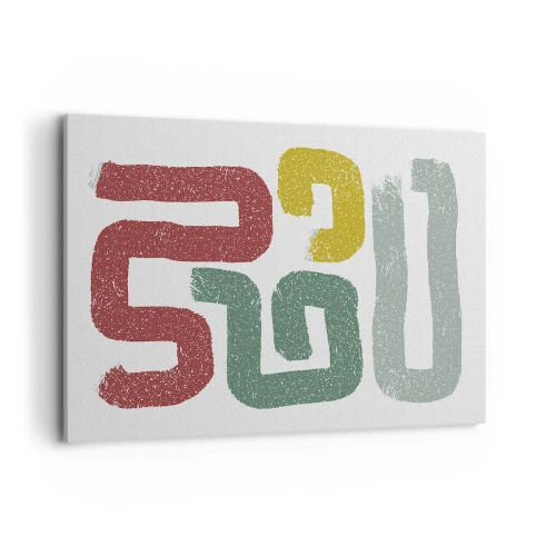 Canvastavla - Bild på duk - På ett okänt språk - 100x70 cm