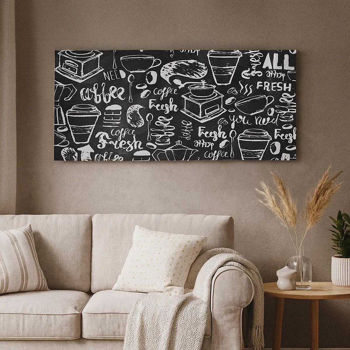 Canvastavla - Bild på duk - All you need is… - 30x30 cm