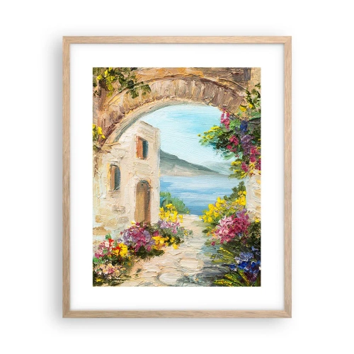 Affisch i ram av ljusek - Kustprovinsens charm - 40x50 cm