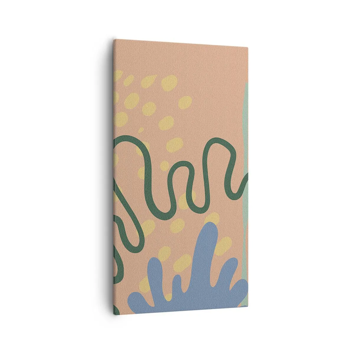 Canvastavla - Bild på duk - Abstraktion: naturens mångfald - 55x100 cm