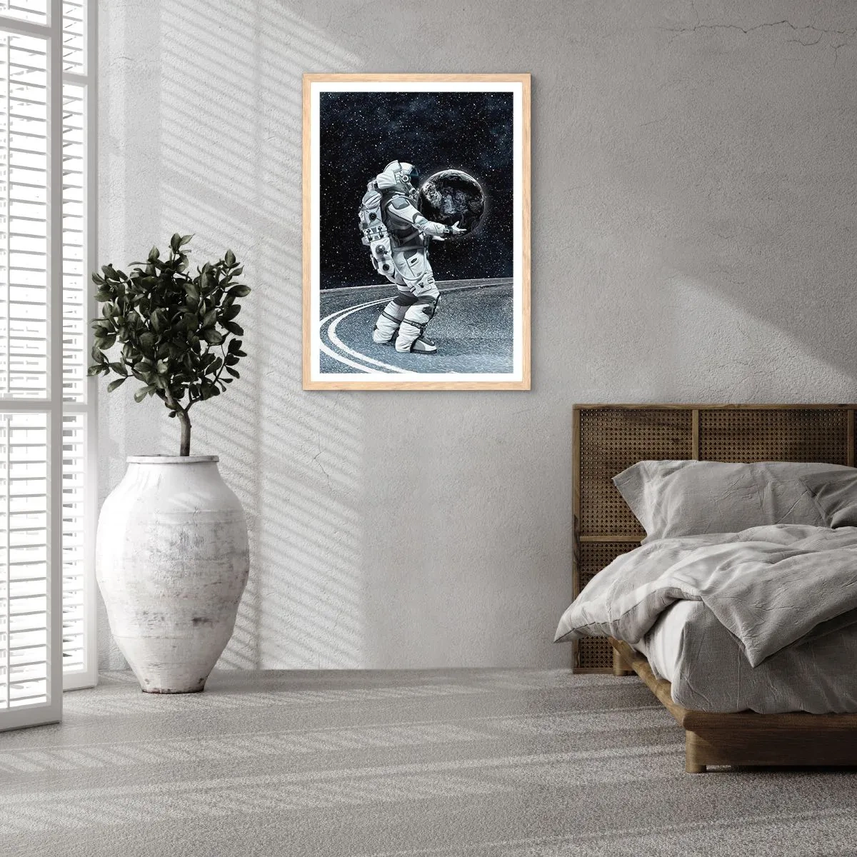 Affisch i ram av ljusek - På Vintergatan - 61x91 cm