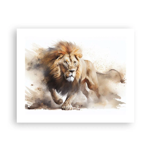 Affisch - Kungen har gett sig av - 50x40 cm