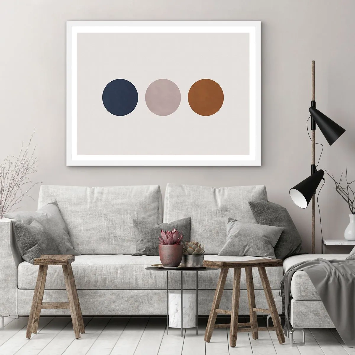 Affisch i vit ram - Perfektionens symbol - 91x61 cm