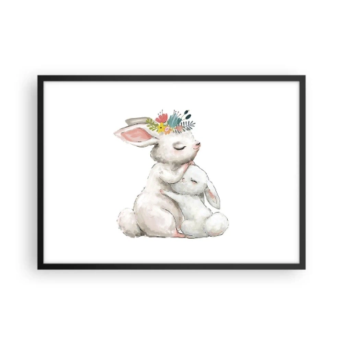 Affisch i svart ram - Alltid bäst hos mamma - 70x50 cm