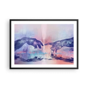 Affisch i svart ram - Den gudomliga gnistan av liv - 70x50 cm