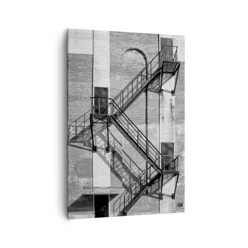 Canvastavla - Bild på duk - Industriell stil - 70x100 cm