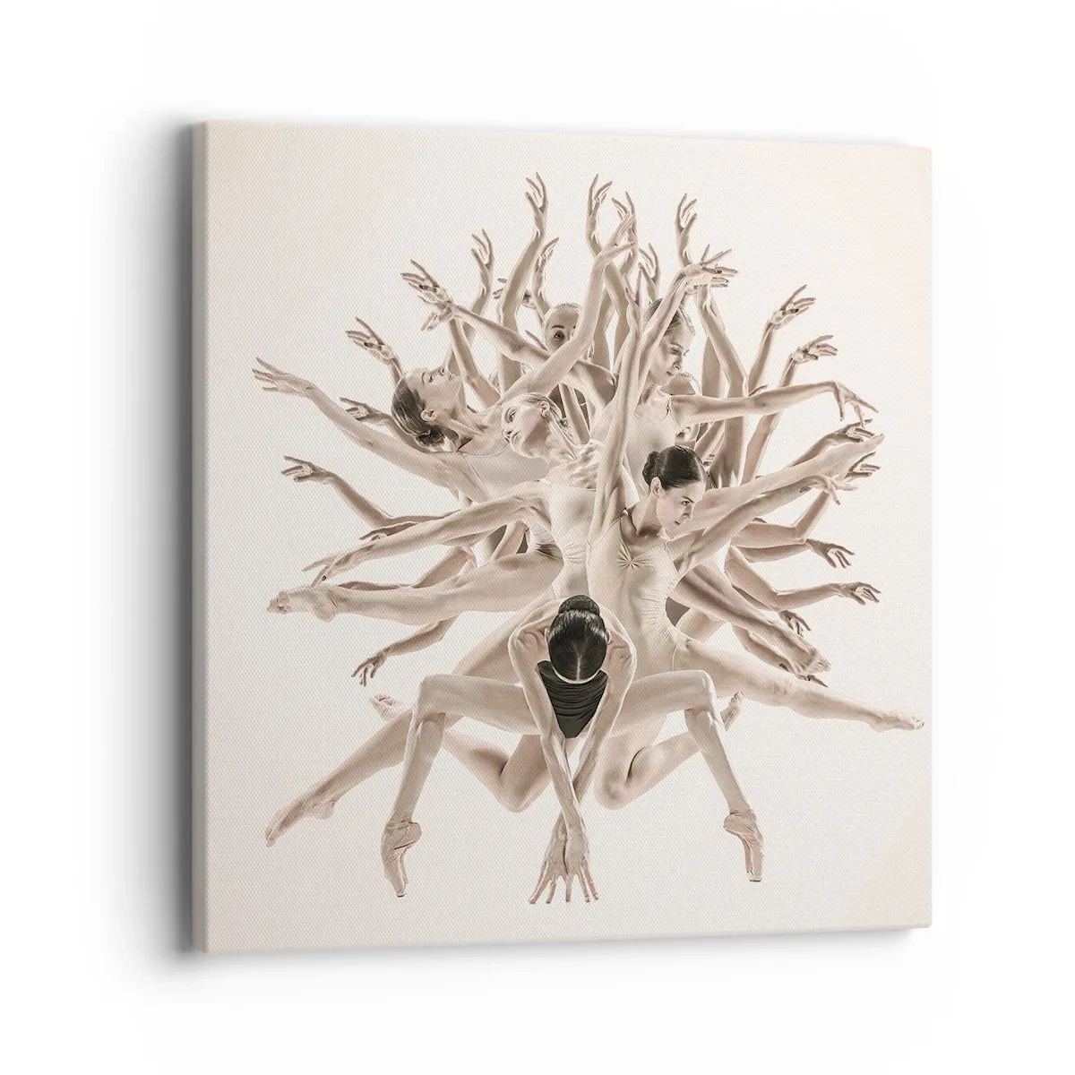 Canvastavla - Bild på duk - Blommar i dansen - 40x40 cm