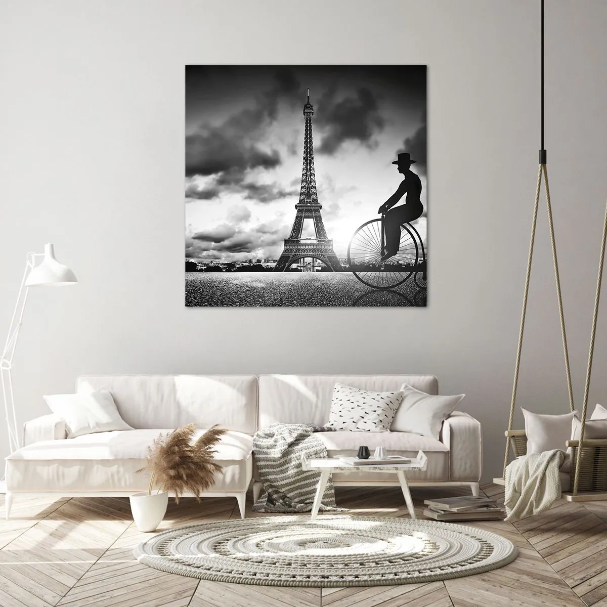 Canvastavla - Bild på duk - Längtan efter Belle Epoque - 60x60 cm