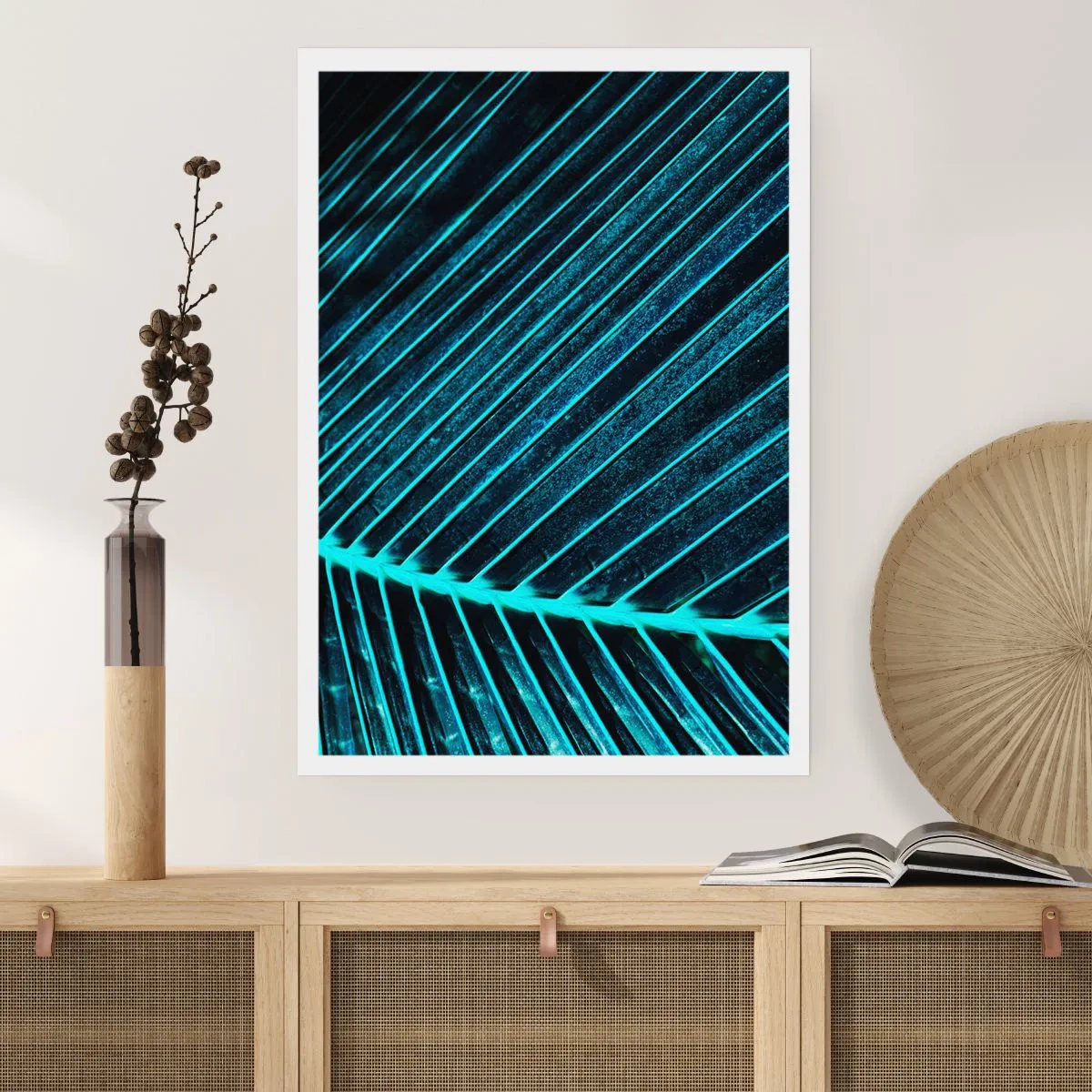 Affisch - Grön textur - 61x91 cm