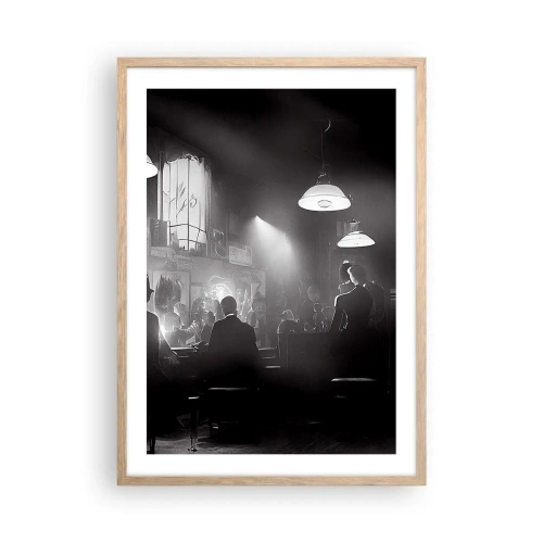 Affisch i ram av ljusek - I en jazzig stämning - 50x70 cm