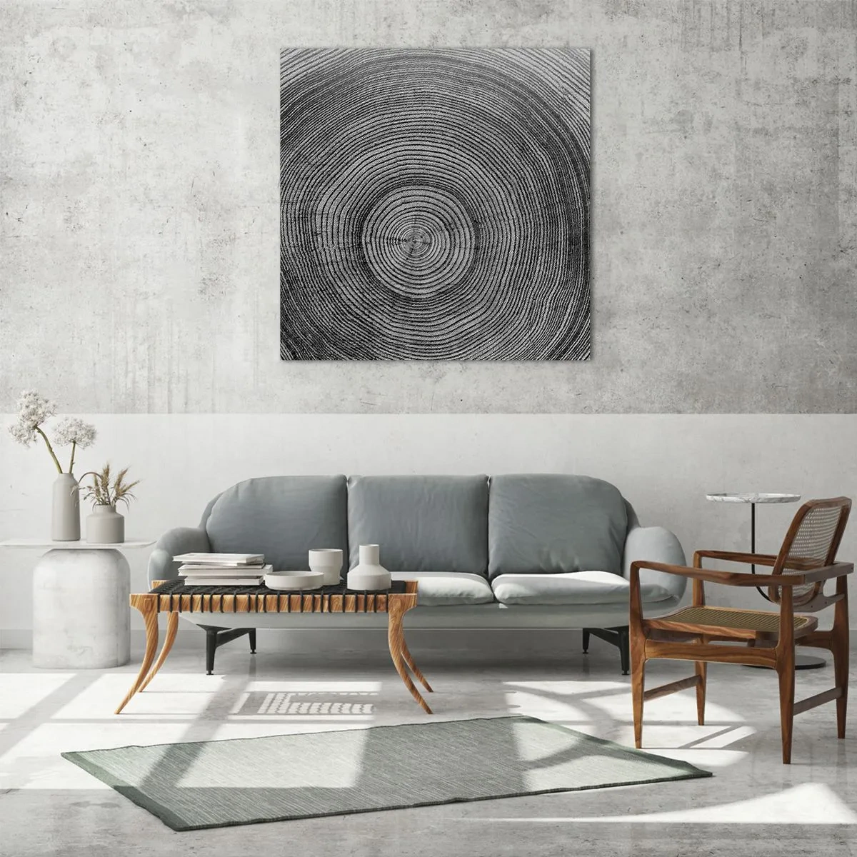 Glastavla - Bild på glas - Ett tecken i tiden - 70x70 cm