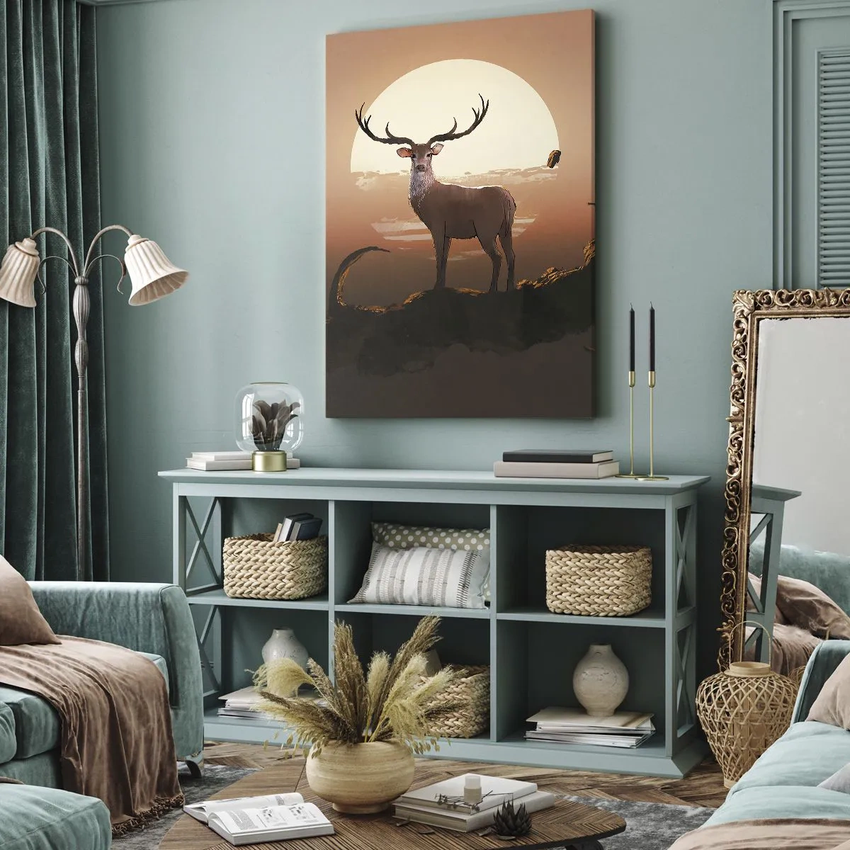 Canvastavla - Bild på duk - Denna natt är inte lik de andra - 80x120 cm