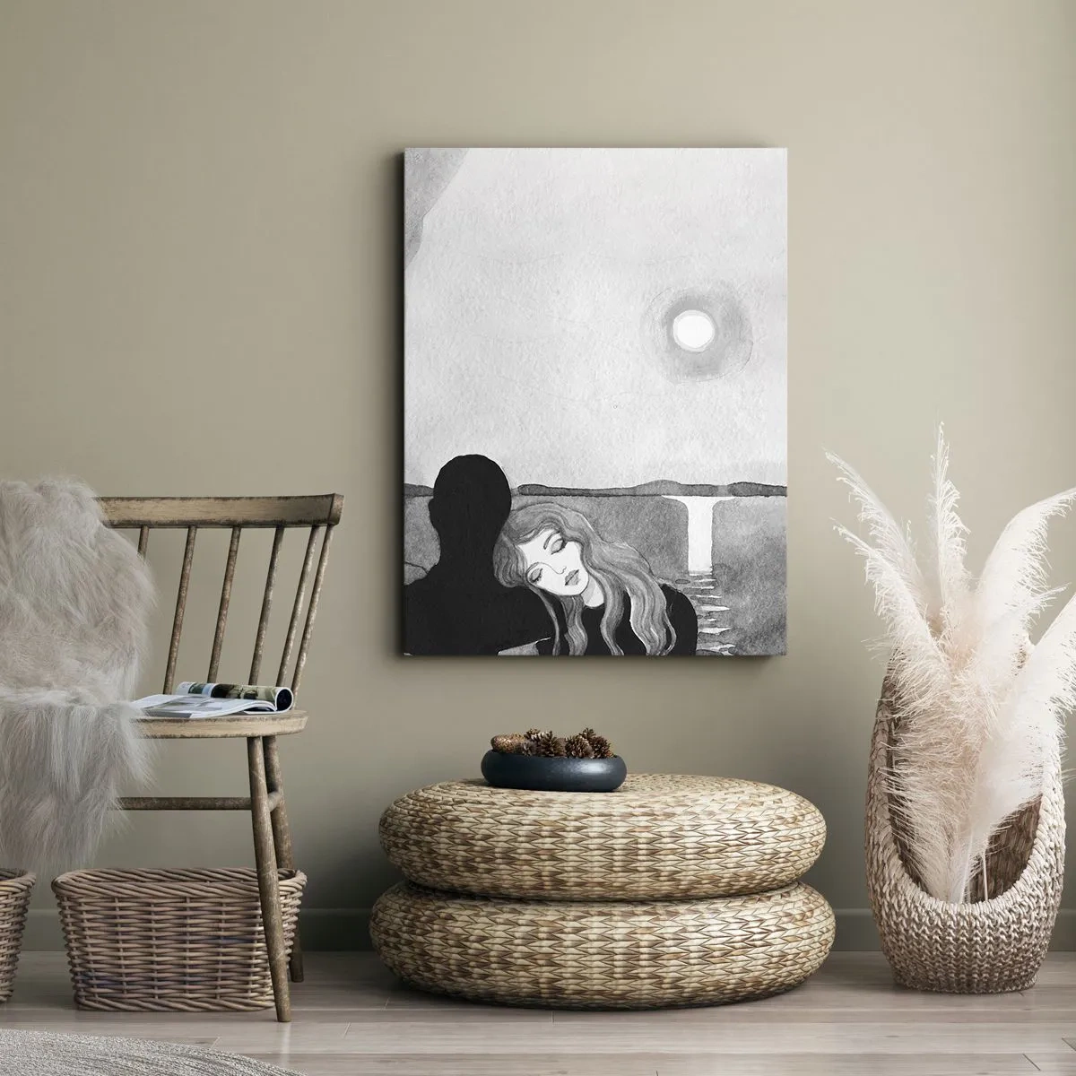 Canvastavla - Bild på duk - Alltid hemlighet - 50x70 cm