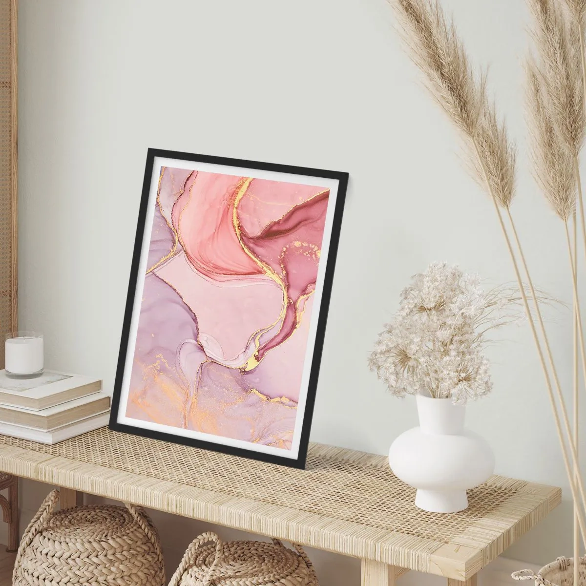 Affisch i svart ram - Färgernas smek - 61x91 cm