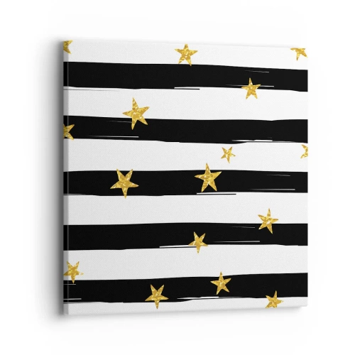 Canvastavla - Bild på duk - Alla är vi födda under lycklig stjärna - 40x40 cm