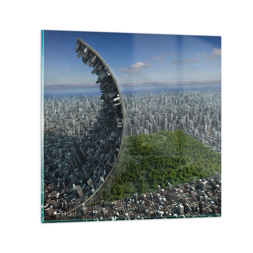 Glastavla - Bild på glas - Naturen är evig - 30x30 cm