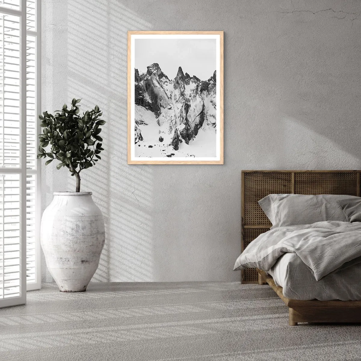 Affisch i ram av ljusek - Granitfarlig bergsrygg - 50x70 cm