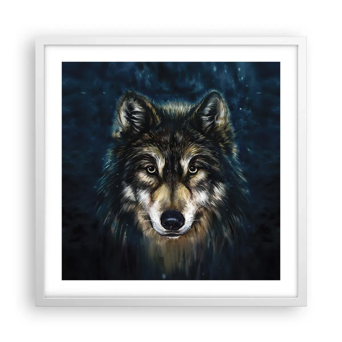 Affisch i vit ram - Alfa? Och omega - 50x50 cm