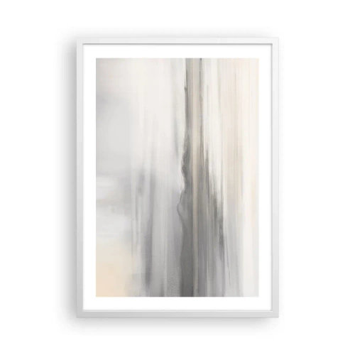 Affisch i vit ram - En eftertänksam bakgrund - 50x70 cm